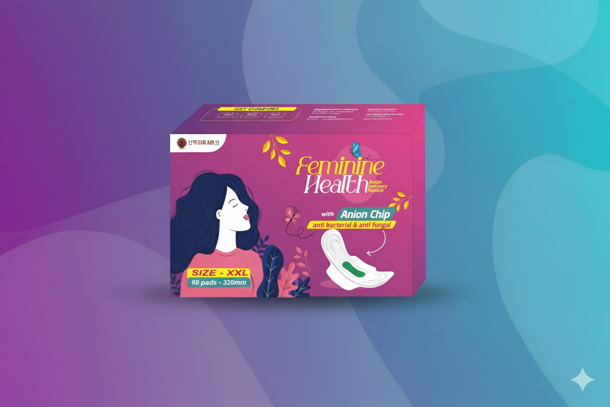 Feminine Health Anion Sanitary pads Pack Of 60